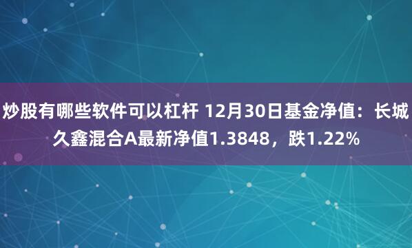 炒股有哪些软件可以杠杆 12月30日基金净值：长城久鑫混合A最新净值1.3848，跌1.22%