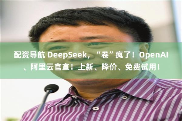 配资导航 DeepSeek，“卷”疯了！OpenAI、阿里云官宣！上新、降价、免费试用！