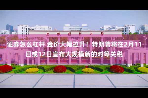 证券怎么杠杆 金价大幅拉升！特朗普将在2月11日或12日宣布大规模新的对等关税