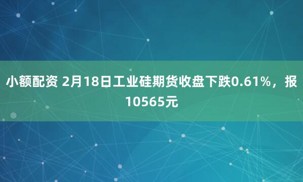 小额配资 2月18日工业硅期货收盘下跌0.61%，报10565元